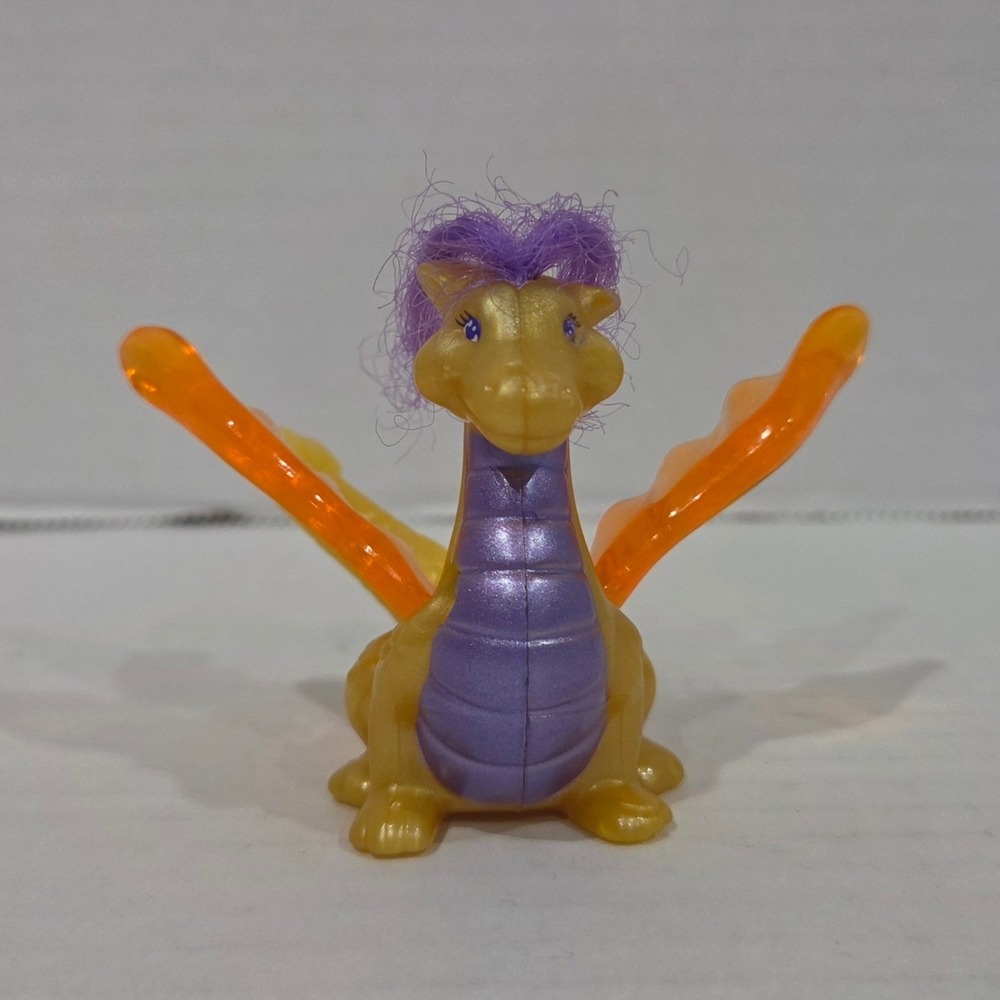 Vintage 1996 McDonald's Littlest Pet Shop Dragon Kenner Happy Meal Toy Gold